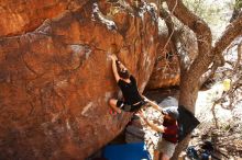 Bouldering in Hueco Tanks on 03/17/2019 with Blue Lizard Climbing and Yoga

Filename: SRM_20190317_1423460.jpg
Aperture: f/5.6
Shutter Speed: 1/400
Body: Canon EOS-1D Mark II
Lens: Canon EF 16-35mm f/2.8 L