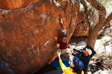 Bouldering in Hueco Tanks on 03/17/2019 with Blue Lizard Climbing and Yoga

Filename: SRM_20190317_1426260.jpg
Aperture: f/5.6
Shutter Speed: 1/250
Body: Canon EOS-1D Mark II
Lens: Canon EF 16-35mm f/2.8 L