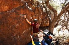 Bouldering in Hueco Tanks on 03/17/2019 with Blue Lizard Climbing and Yoga

Filename: SRM_20190317_1426290.jpg
Aperture: f/5.6
Shutter Speed: 1/250
Body: Canon EOS-1D Mark II
Lens: Canon EF 16-35mm f/2.8 L