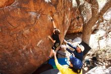 Bouldering in Hueco Tanks on 03/17/2019 with Blue Lizard Climbing and Yoga

Filename: SRM_20190317_1427312.jpg
Aperture: f/5.6
Shutter Speed: 1/200
Body: Canon EOS-1D Mark II
Lens: Canon EF 16-35mm f/2.8 L