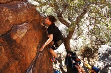 Bouldering in Hueco Tanks on 03/17/2019 with Blue Lizard Climbing and Yoga

Filename: SRM_20190317_1427520.jpg
Aperture: f/5.6
Shutter Speed: 1/320
Body: Canon EOS-1D Mark II
Lens: Canon EF 16-35mm f/2.8 L