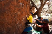 Bouldering in Hueco Tanks on 03/17/2019 with Blue Lizard Climbing and Yoga

Filename: SRM_20190317_1428320.jpg
Aperture: f/5.6
Shutter Speed: 1/320
Body: Canon EOS-1D Mark II
Lens: Canon EF 16-35mm f/2.8 L