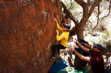 Bouldering in Hueco Tanks on 03/17/2019 with Blue Lizard Climbing and Yoga

Filename: SRM_20190317_1428380.jpg
Aperture: f/5.6
Shutter Speed: 1/320
Body: Canon EOS-1D Mark II
Lens: Canon EF 16-35mm f/2.8 L