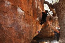 Bouldering in Hueco Tanks on 03/17/2019 with Blue Lizard Climbing and Yoga

Filename: SRM_20190317_1434031.jpg
Aperture: f/5.6
Shutter Speed: 1/200
Body: Canon EOS-1D Mark II
Lens: Canon EF 16-35mm f/2.8 L