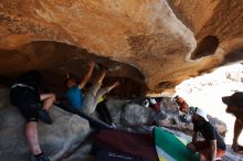 Bouldering in Hueco Tanks on 03/17/2019 with Blue Lizard Climbing and Yoga

Filename: SRM_20190317_1539050.jpg
Aperture: f/5.6
Shutter Speed: 1/250
Body: Canon EOS-1D Mark II
Lens: Canon EF 16-35mm f/2.8 L