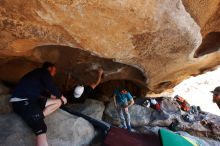 Bouldering in Hueco Tanks on 03/17/2019 with Blue Lizard Climbing and Yoga

Filename: SRM_20190317_1542070.jpg
Aperture: f/5.6
Shutter Speed: 1/250
Body: Canon EOS-1D Mark II
Lens: Canon EF 16-35mm f/2.8 L