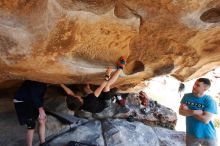 Bouldering in Hueco Tanks on 03/17/2019 with Blue Lizard Climbing and Yoga

Filename: SRM_20190317_1544160.jpg
Aperture: f/5.6
Shutter Speed: 1/250
Body: Canon EOS-1D Mark II
Lens: Canon EF 16-35mm f/2.8 L