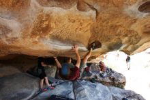 Bouldering in Hueco Tanks on 03/17/2019 with Blue Lizard Climbing and Yoga

Filename: SRM_20190317_1546090.jpg
Aperture: f/5.6
Shutter Speed: 1/250
Body: Canon EOS-1D Mark II
Lens: Canon EF 16-35mm f/2.8 L