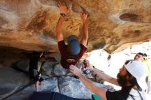 Bouldering in Hueco Tanks on 03/17/2019 with Blue Lizard Climbing and Yoga

Filename: SRM_20190317_1546200.jpg
Aperture: f/5.6
Shutter Speed: 1/250
Body: Canon EOS-1D Mark II
Lens: Canon EF 16-35mm f/2.8 L