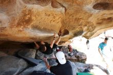 Bouldering in Hueco Tanks on 03/17/2019 with Blue Lizard Climbing and Yoga

Filename: SRM_20190317_1546480.jpg
Aperture: f/5.6
Shutter Speed: 1/250
Body: Canon EOS-1D Mark II
Lens: Canon EF 16-35mm f/2.8 L