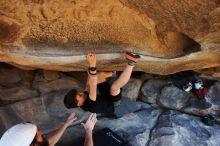 Bouldering in Hueco Tanks on 03/17/2019 with Blue Lizard Climbing and Yoga

Filename: SRM_20190317_1546570.jpg
Aperture: f/5.6
Shutter Speed: 1/250
Body: Canon EOS-1D Mark II
Lens: Canon EF 16-35mm f/2.8 L