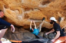 Bouldering in Hueco Tanks on 03/17/2019 with Blue Lizard Climbing and Yoga

Filename: SRM_20190317_1550000.jpg
Aperture: f/5.6
Shutter Speed: 1/250
Body: Canon EOS-1D Mark II
Lens: Canon EF 16-35mm f/2.8 L