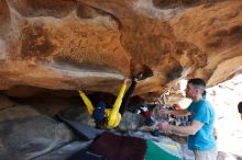 Bouldering in Hueco Tanks on 03/17/2019 with Blue Lizard Climbing and Yoga

Filename: SRM_20190317_1551420.jpg
Aperture: f/5.6
Shutter Speed: 1/250
Body: Canon EOS-1D Mark II
Lens: Canon EF 16-35mm f/2.8 L