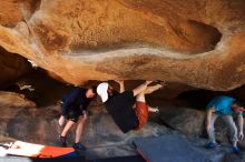 Bouldering in Hueco Tanks on 03/17/2019 with Blue Lizard Climbing and Yoga

Filename: SRM_20190317_1604020.jpg
Aperture: f/5.6
Shutter Speed: 1/250
Body: Canon EOS-1D Mark II
Lens: Canon EF 16-35mm f/2.8 L
