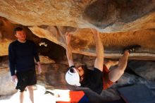 Bouldering in Hueco Tanks on 03/17/2019 with Blue Lizard Climbing and Yoga

Filename: SRM_20190317_1604160.jpg
Aperture: f/5.6
Shutter Speed: 1/250
Body: Canon EOS-1D Mark II
Lens: Canon EF 16-35mm f/2.8 L