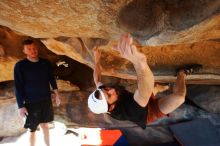 Bouldering in Hueco Tanks on 03/17/2019 with Blue Lizard Climbing and Yoga

Filename: SRM_20190317_1604170.jpg
Aperture: f/5.6
Shutter Speed: 1/250
Body: Canon EOS-1D Mark II
Lens: Canon EF 16-35mm f/2.8 L