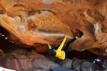 Bouldering in Hueco Tanks on 03/17/2019 with Blue Lizard Climbing and Yoga

Filename: SRM_20190317_1607260.jpg
Aperture: f/5.6
Shutter Speed: 1/250
Body: Canon EOS-1D Mark II
Lens: Canon EF 16-35mm f/2.8 L