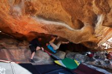 Bouldering in Hueco Tanks on 03/17/2019 with Blue Lizard Climbing and Yoga

Filename: SRM_20190317_1612170.jpg
Aperture: f/5.6
Shutter Speed: 1/250
Body: Canon EOS-1D Mark II
Lens: Canon EF 16-35mm f/2.8 L
