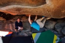 Bouldering in Hueco Tanks on 03/17/2019 with Blue Lizard Climbing and Yoga

Filename: SRM_20190317_1612320.jpg
Aperture: f/5.6
Shutter Speed: 1/250
Body: Canon EOS-1D Mark II
Lens: Canon EF 16-35mm f/2.8 L