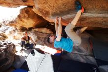 Bouldering in Hueco Tanks on 03/17/2019 with Blue Lizard Climbing and Yoga

Filename: SRM_20190317_1612410.jpg
Aperture: f/5.6
Shutter Speed: 1/250
Body: Canon EOS-1D Mark II
Lens: Canon EF 16-35mm f/2.8 L