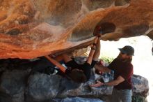 Bouldering in Hueco Tanks on 03/17/2019 with Blue Lizard Climbing and Yoga

Filename: SRM_20190317_1618150.jpg
Aperture: f/4.0
Shutter Speed: 1/400
Body: Canon EOS-1D Mark II
Lens: Canon EF 50mm f/1.8 II