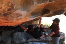 Bouldering in Hueco Tanks on 03/17/2019 with Blue Lizard Climbing and Yoga

Filename: SRM_20190317_1618170.jpg
Aperture: f/4.0
Shutter Speed: 1/400
Body: Canon EOS-1D Mark II
Lens: Canon EF 50mm f/1.8 II