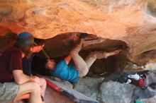 Bouldering in Hueco Tanks on 03/17/2019 with Blue Lizard Climbing and Yoga

Filename: SRM_20190317_1620260.jpg
Aperture: f/4.0
Shutter Speed: 1/200
Body: Canon EOS-1D Mark II
Lens: Canon EF 50mm f/1.8 II