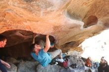 Bouldering in Hueco Tanks on 03/17/2019 with Blue Lizard Climbing and Yoga

Filename: SRM_20190317_1620400.jpg
Aperture: f/4.0
Shutter Speed: 1/200
Body: Canon EOS-1D Mark II
Lens: Canon EF 50mm f/1.8 II