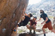 Bouldering in Hueco Tanks on 03/17/2019 with Blue Lizard Climbing and Yoga

Filename: SRM_20190317_1655030.jpg
Aperture: f/4.0
Shutter Speed: 1/320
Body: Canon EOS-1D Mark II
Lens: Canon EF 50mm f/1.8 II