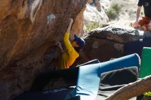 Bouldering in Hueco Tanks on 03/17/2019 with Blue Lizard Climbing and Yoga

Filename: SRM_20190317_1658080.jpg
Aperture: f/4.0
Shutter Speed: 1/320
Body: Canon EOS-1D Mark II
Lens: Canon EF 50mm f/1.8 II