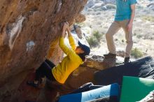 Bouldering in Hueco Tanks on 03/17/2019 with Blue Lizard Climbing and Yoga

Filename: SRM_20190317_1700330.jpg
Aperture: f/4.0
Shutter Speed: 1/320
Body: Canon EOS-1D Mark II
Lens: Canon EF 50mm f/1.8 II