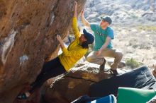 Bouldering in Hueco Tanks on 03/17/2019 with Blue Lizard Climbing and Yoga

Filename: SRM_20190317_1700390.jpg
Aperture: f/4.0
Shutter Speed: 1/320
Body: Canon EOS-1D Mark II
Lens: Canon EF 50mm f/1.8 II