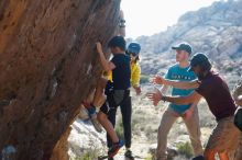 Bouldering in Hueco Tanks on 03/17/2019 with Blue Lizard Climbing and Yoga

Filename: SRM_20190317_1701210.jpg
Aperture: f/4.0
Shutter Speed: 1/320
Body: Canon EOS-1D Mark II
Lens: Canon EF 50mm f/1.8 II
