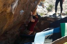 Bouldering in Hueco Tanks on 03/17/2019 with Blue Lizard Climbing and Yoga

Filename: SRM_20190317_1703100.jpg
Aperture: f/4.0
Shutter Speed: 1/320
Body: Canon EOS-1D Mark II
Lens: Canon EF 50mm f/1.8 II