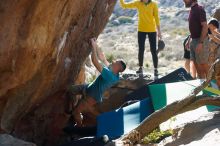 Bouldering in Hueco Tanks on 03/17/2019 with Blue Lizard Climbing and Yoga

Filename: SRM_20190317_1707071.jpg
Aperture: f/4.0
Shutter Speed: 1/250
Body: Canon EOS-1D Mark II
Lens: Canon EF 50mm f/1.8 II