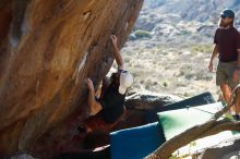 Bouldering in Hueco Tanks on 03/17/2019 with Blue Lizard Climbing and Yoga

Filename: SRM_20190317_1712330.jpg
Aperture: f/4.0
Shutter Speed: 1/250
Body: Canon EOS-1D Mark II
Lens: Canon EF 50mm f/1.8 II