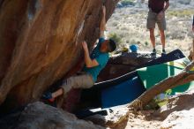 Bouldering in Hueco Tanks on 03/17/2019 with Blue Lizard Climbing and Yoga

Filename: SRM_20190317_1719361.jpg
Aperture: f/4.0
Shutter Speed: 1/250
Body: Canon EOS-1D Mark II
Lens: Canon EF 50mm f/1.8 II