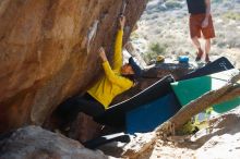 Bouldering in Hueco Tanks on 03/17/2019 with Blue Lizard Climbing and Yoga

Filename: SRM_20190317_1723220.jpg
Aperture: f/4.0
Shutter Speed: 1/250
Body: Canon EOS-1D Mark II
Lens: Canon EF 50mm f/1.8 II