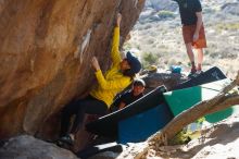 Bouldering in Hueco Tanks on 03/17/2019 with Blue Lizard Climbing and Yoga

Filename: SRM_20190317_1723240.jpg
Aperture: f/4.0
Shutter Speed: 1/250
Body: Canon EOS-1D Mark II
Lens: Canon EF 50mm f/1.8 II