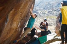 Bouldering in Hueco Tanks on 03/17/2019 with Blue Lizard Climbing and Yoga

Filename: SRM_20190317_1728280.jpg
Aperture: f/4.0
Shutter Speed: 1/250
Body: Canon EOS-1D Mark II
Lens: Canon EF 50mm f/1.8 II