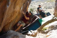 Bouldering in Hueco Tanks on 03/17/2019 with Blue Lizard Climbing and Yoga

Filename: SRM_20190317_1730311.jpg
Aperture: f/4.0
Shutter Speed: 1/250
Body: Canon EOS-1D Mark II
Lens: Canon EF 50mm f/1.8 II