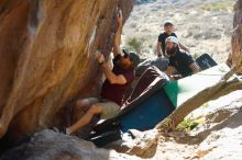 Bouldering in Hueco Tanks on 03/17/2019 with Blue Lizard Climbing and Yoga

Filename: SRM_20190317_1730320.jpg
Aperture: f/4.0
Shutter Speed: 1/250
Body: Canon EOS-1D Mark II
Lens: Canon EF 50mm f/1.8 II