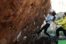 Bouldering in Hueco Tanks on 03/20/2019 with Blue Lizard Climbing and Yoga

Filename: SRM_20190320_0901530.jpg
Aperture: f/3.5
Shutter Speed: 1/400
Body: Canon EOS-1D Mark II
Lens: Canon EF 50mm f/1.8 II