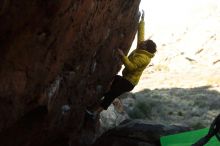 Bouldering in Hueco Tanks on 03/20/2019 with Blue Lizard Climbing and Yoga

Filename: SRM_20190320_0906371.jpg
Aperture: f/3.5
Shutter Speed: 1/1250
Body: Canon EOS-1D Mark II
Lens: Canon EF 50mm f/1.8 II