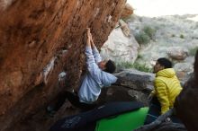 Bouldering in Hueco Tanks on 03/20/2019 with Blue Lizard Climbing and Yoga

Filename: SRM_20190320_0924510.jpg
Aperture: f/3.5
Shutter Speed: 1/400
Body: Canon EOS-1D Mark II
Lens: Canon EF 50mm f/1.8 II