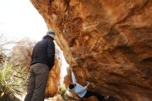 Bouldering in Hueco Tanks on 03/20/2019 with Blue Lizard Climbing and Yoga

Filename: SRM_20190320_0949440.jpg
Aperture: f/5.6
Shutter Speed: 1/250
Body: Canon EOS-1D Mark II
Lens: Canon EF 16-35mm f/2.8 L