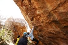 Bouldering in Hueco Tanks on 03/20/2019 with Blue Lizard Climbing and Yoga

Filename: SRM_20190320_0952221.jpg
Aperture: f/5.6
Shutter Speed: 1/250
Body: Canon EOS-1D Mark II
Lens: Canon EF 16-35mm f/2.8 L