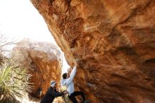 Bouldering in Hueco Tanks on 03/20/2019 with Blue Lizard Climbing and Yoga

Filename: SRM_20190320_0954410.jpg
Aperture: f/5.6
Shutter Speed: 1/250
Body: Canon EOS-1D Mark II
Lens: Canon EF 16-35mm f/2.8 L