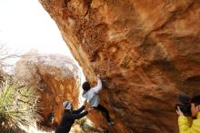 Bouldering in Hueco Tanks on 03/20/2019 with Blue Lizard Climbing and Yoga

Filename: SRM_20190320_0957270.jpg
Aperture: f/5.6
Shutter Speed: 1/250
Body: Canon EOS-1D Mark II
Lens: Canon EF 16-35mm f/2.8 L