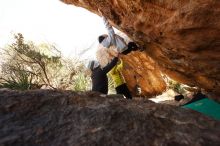 Bouldering in Hueco Tanks on 03/20/2019 with Blue Lizard Climbing and Yoga

Filename: SRM_20190320_1005470.jpg
Aperture: f/5.6
Shutter Speed: 1/250
Body: Canon EOS-1D Mark II
Lens: Canon EF 16-35mm f/2.8 L